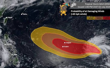 Bão Ba Vì vừa xuất hiện: Có thể trở thành siêu bão trong tuần này, đạt sức gió tới 260 km/h