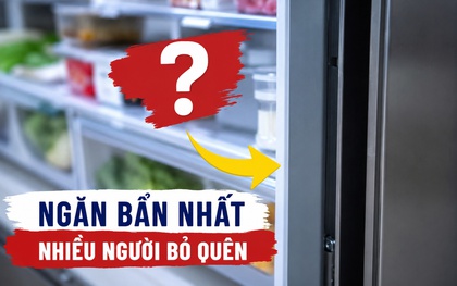 Phát hiện ngăn bẩn nhất trong tủ lạnh, nhiều người chưa từng vệ sinh