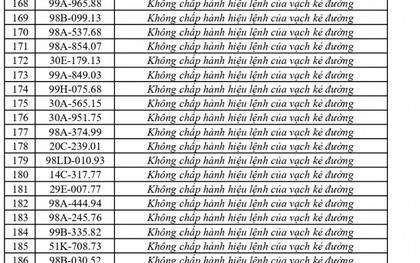 Công an đề nghị 310 chủ phương tiện vi phạm mang biển số sau nhanh chóng nộp phạt nguội theo Nghị định 168