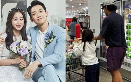 2 con gái của Kim Tae Hee - Bi Rain mới học cấp 1 đã toả ra hào quang nổi tiếng