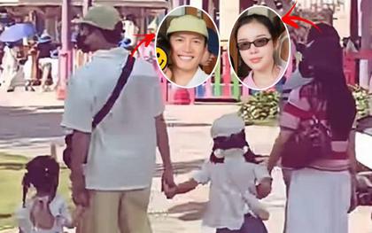 "Tóm dính" cặp ca sĩ Vbiz bí mật yêu 6 năm đi chơi riêng cùng 2 em bé