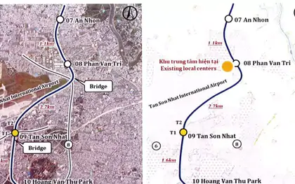 Tuyến metro xuyên tâm TPHCM kết nối sân bay Tân Sơn Nhất có quy mô ra sao?