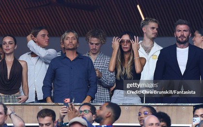 Xôn xao hình ảnh gia đình Beckham và vợ chồng Brooklyn - Nicola Peltz cùng xem Messi thi đấu: Cuộc chiến gia tộc đã kết thúc?