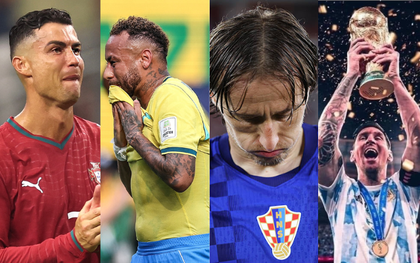 Ronaldo, Modric, Neymar... một thế hệ vĩ đại lần lượt rơi nước mắt rời World Cup, chỉ còn Messi là "bức tường" quá khó để vượt qua