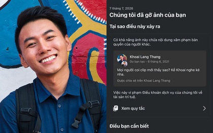 Khoai Lang Thang bị đánh bản quyền hình ảnh của chính mình