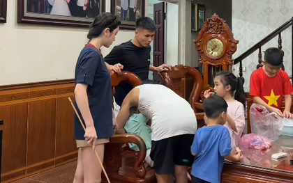 Cầm roi dạy con trước mặt bố chồng, Chu Thanh Huyền lên tiếng giải thích