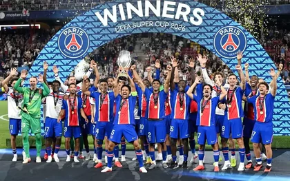 Đánh bại Aston Villa, PSG lên ngôi vô địch Siêu cúp châu Âu