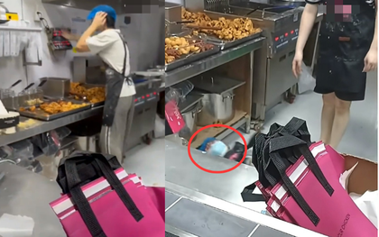 Video ghi lại cảnh nam nhân viên quán gà rán ngất xỉu, co giật vì… quá nhiều đơn hàng