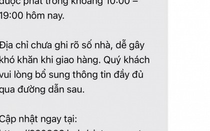 Cảnh báo tất cả những ai nhận được tin nhắn thông báo giao hàng này: Tuyệt đối không bấm