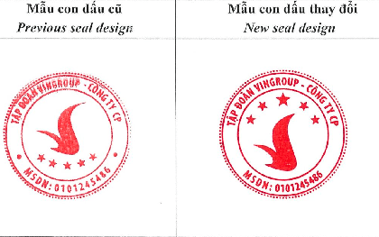 Từ hôm nay, Vingroup chính thức có mẫu con dấu mới