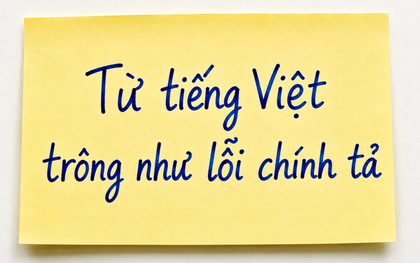 Từ tiếng Việt nhìn như lỗi chính tả nhưng lại được từ điển công nhận