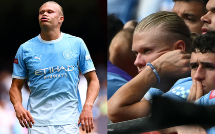 "Quái vật World Cup" kiêm "thánh meme" Haaland đã bị chặn đứng, lộ vẻ thất thần khi Man City thua Arsenal 0-3, còn bị rút ra sân sớm