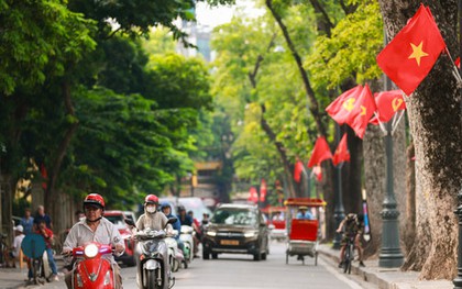 Phố phường Thủ đô rợp bóng cờ hoa, hướng về Đại lễ Quốc khánh 2-9