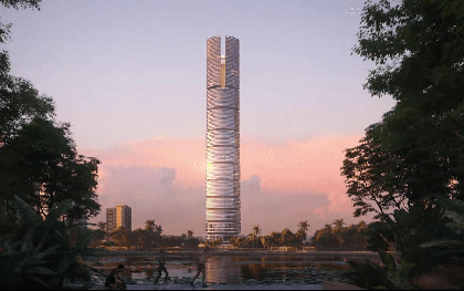 Việt Nam sắp có siêu tháp tài chính 108 tầng trên đỉnh có quả cầu mô phỏng chu kỳ mặt trăng thay đổi theo từng giờ