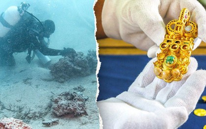 Phát hiện kho vàng 'khủng' bên trong xác tàu cổ dưới đáy biển hơn 1.300 năm