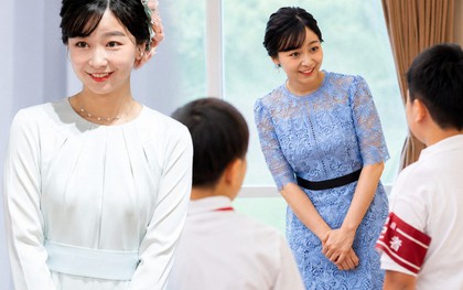 Công chúa Kako ghi điểm với váy ren xanh nhạt, khí chất tiểu thư càng nhìn càng cuốn