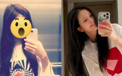 2 bức ảnh selfie trước gương "bóc trần" tuổi tác của Jisoo (BLACKPINK)