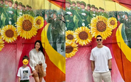 "Tóm dính" cảnh Hoàng Oanh ra mắt Lê Giang Patrik với con trai từ lễ 2/9/2025