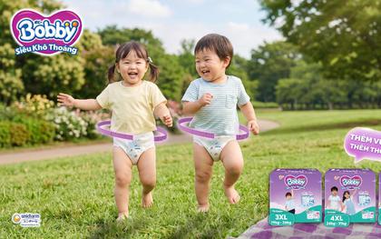 Bobby tiên phong mở rộng hệ size tã quần tới 5XL, đồng hành cùng bé lớn tới 36kg
