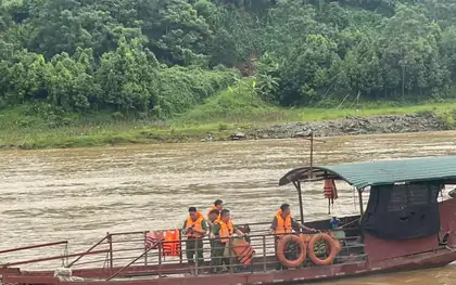 Một người mất tích trên sông Lô ở Tuyên Quang