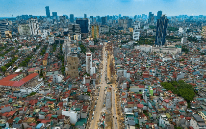 Tuyến đường "đắt nhất hành tinh" gần 7.800 tỷ đồng, dài 2,2km ở Hà Nội sắp đón cột mốc quan trọng vào dịp đặc biệt