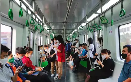 Tuyến đường sắt Nhổn - Ga Hà Nội phục vụ 30.000 lượt khách mỗi ngày