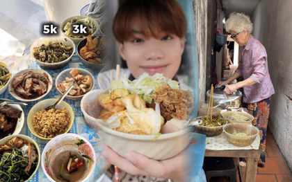 Quán “cơm đếm” gần 40 năm giữa phố Hòe Nhai: Cụ bà 82 tuổi vẫn tự đi chợ, nấu cơm mỗi ngày, bán một tô 18.000-25.000 đồng