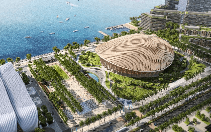 Sun Group sắp hoàn thành 1 công trình "lớn bậc nhất Việt Nam": Sàn rộng hơn 54.000m2, gồm 6 tầng nổi và 1 tầng hầm, bao quanh có 50 trụ cột mang truyền thuyết đặc biệt của người Việt