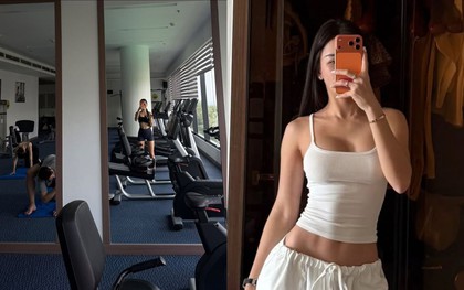 Yến Xuân đi chơi cùng Văn Lâm vẫn miệt mài "độ dáng", bảo sao body "gái một con" sexy, nuột nà như thế