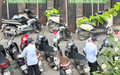Clip 21 giây về chú bảo vệ quán cafe trong ngày mưa, một thói quen khiến ai cũng phải nhớ mặt