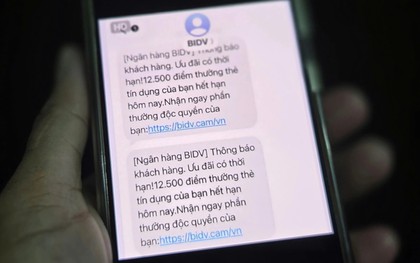 Công an phát thông báo đến tất cả những người nhận được tin nhắn SMS gửi từ ngân hàng với nội dung sau