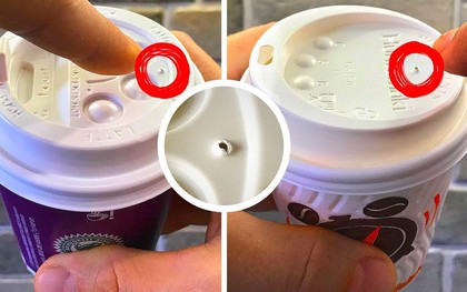 Hơn 90% người dùng không biết công dụng của chiếc lỗ nhỏ trên nắp ly cà phê, trà sữa mang đi