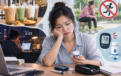 Cả tuần trà sữa, thức khuya, không thể dục, U30 'kè kè' túi thuốc tiểu đường