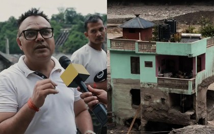 Căn nhà xanh 40 năm tuổi ở Nepal đã sống sót qua trận lũ lớn như thế nào? Chủ nhà kể lại những gì xảy ra khi nước lũ ập đến