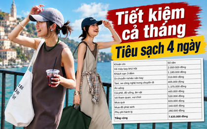 “Tôi đã dành cả tháng để tiết kiệm, rồi tiêu sạch trong 4 ngày”: Bảng chi tiêu khiến cô gái 28 tuổi thay đổi cách lập quỹ du lịch