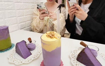 Không phải matcha, một nguyên liệu màu tím đang ‘xâm chiếm’ khắp các quán cà phê, trở thành hiện tượng toàn cầu