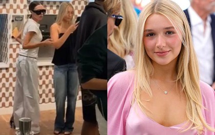 “Cam thường” của team qua đường bóc nhan sắc thật của tiểu thư Harper nhà Beckham ở quán kem: Có xinh đẹp, nũng nịu như ảnh trên mạng?