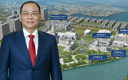 Tỷ phú Phạm Nhật Vượng đang rầm rộ xây dựng hàng loạt công trình tại đại học tinh hoa 15.800 tỷ đồng: Hướng đến mục tiêu vào top 100 thế giới