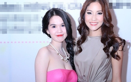 Ngọc Trinh rạng rỡ bên cạnh Hoa hậu Hoàn vũ Thái Lan