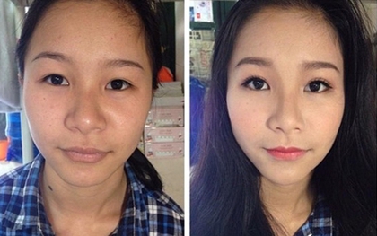 Chùm ảnh lột xác đáng kinh ngạc của các cô gái Việt trước và sau khi makeup