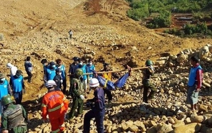 Lở đất tại mỏ ngọc ở Myanmar: 90 người thiệt mạng, 100 người mất tích