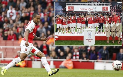 Walcott ghi bàn thắng duy nhất, Arsenal vô địch Emirates Cup