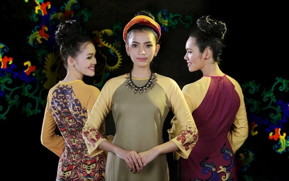Trương Thị May, Hoàng My đọ vẻ duyên dáng trong trang phục Áo dài