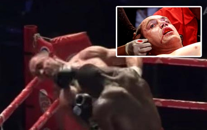 Choáng với cú knock-out "tàn bạo" khiến đối thủ rơi khỏi sàn đấu của võ sỹ Izu Ugonoh