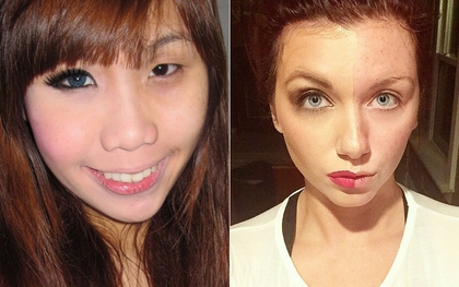 Make up nửa mặt: trào lưu mới giúp con gái khẳng định sự tự tin