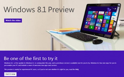 Cách tải và cài đặt Windows 8.1 bản Preview