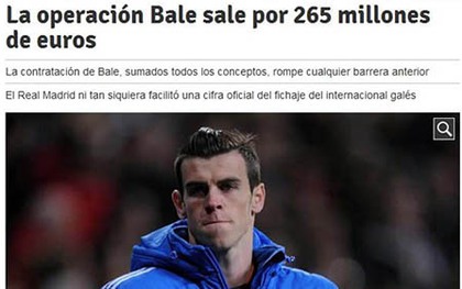 Real Madrid bị tố vung tới 7.000 tỷ đồng trong thương vụ Bale