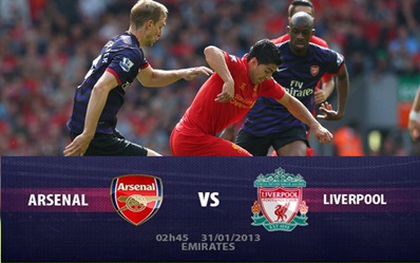 2h45 31/1 Arsenal - Liverpool: Vì top 4
