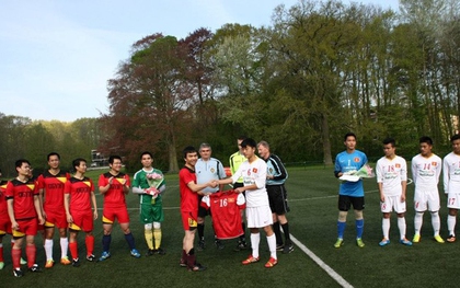 U19 Việt Nam thắng đội Du học sinh tại Bỉ với tỷ số 28-0