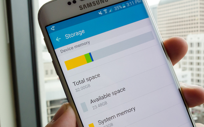 Samsung Galaxy S6 32GB chỉ có 23GB bộ nhớ trống